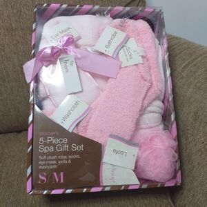 west loop Women's 5-Piece Spa Gift Set - Light Pink New
